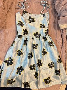 Cute Baby Blue Dress Adjustable Straps