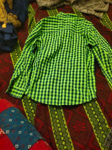 Checkered Green Shirt