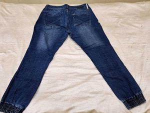 Blue Denim Joggers