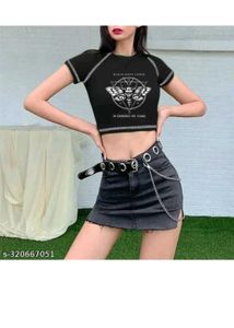 Gothic Crop Top - Black Hope Curse