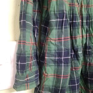 Plaid Embroidered Dress