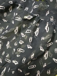 Knot Tie Black Crop Top