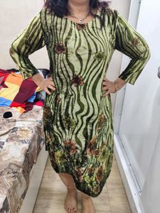 Vintage Floral Print Dress