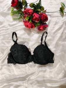 Elegant Black Lace Bra