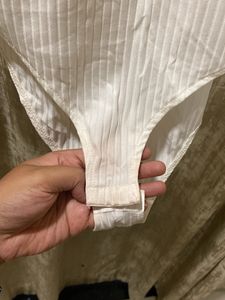 H&amp;M White Ribbed Body Suit