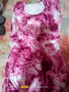 Sleevless Pink Top