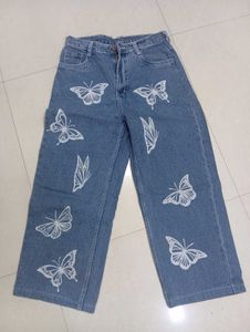 Butterfly Denim Jeans