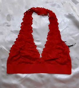 Red Halter Bra