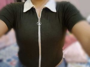 Bottle Green Crop Top