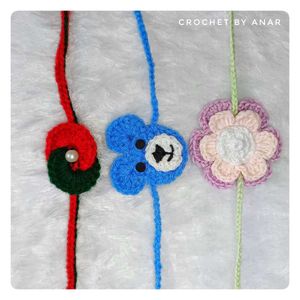 Crochet Handmade Rakhi 💫✨❤️ pack Of 3 ❤️