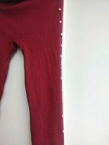Maroon Legging