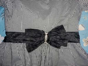 Checkered Peplum Top