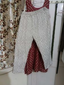 Printed Kurti Set With Pant