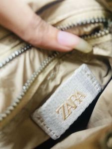 ZARA Beige Backpack
