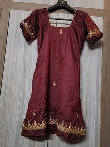Maroon Festive Kurti