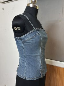 VIGOR JEANS Denim Corset Top