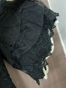 Zara Ruffle Knit Cardigan for L &amp;xL
