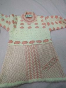 Woolen Baby Girl Clothing Set