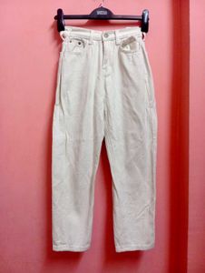 Straight Fit White Jeans For Women