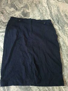Dark Blue Mini Skirt A- Line