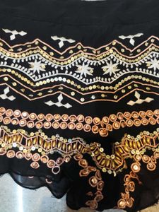 Embellished Black Ibiza Shorts