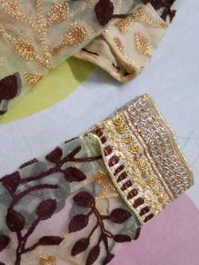 Netted 3/4th Blouse