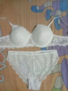 White Lace Bra Set