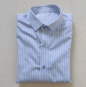 Light Blue Strip Stitching formal Shirt