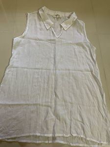 White Sleeveless Top