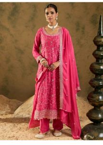 Pink Embroidered Salwar Kameez Suit