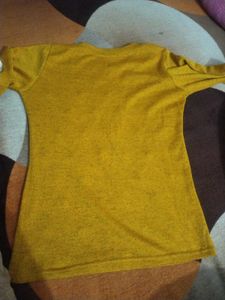 Mustard Top with Embellishments