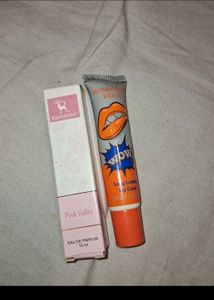 combo  4 prod moisturizer sunscreen perfume liptin