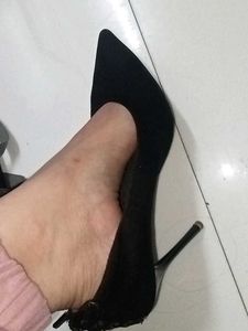 Black Pencil Heels