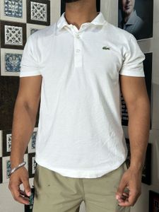 Lacoste Classic White Pique Polo