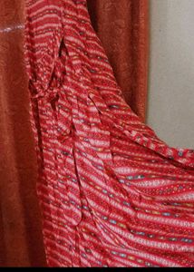 Long Anarkali Kurti With Three quarter Sleeves