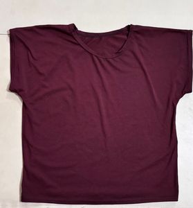 Maroon Dolman Sleeve Top