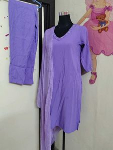 Lavender Kurthi Set