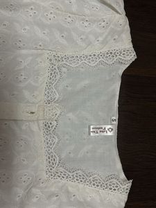 White Eyelet Lace Top