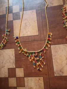 Beaded Gold Necklace pack of 3