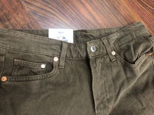 H&amp;M Brown Baggy Denim Jeans