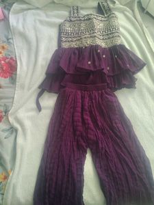 Cute Purple Kurta Set
