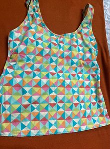 Multi Colour Swim Top