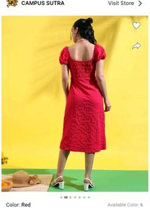 Rose Textured Midi Dress