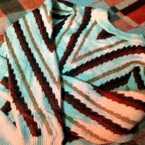 Striped V-Neck Sweater