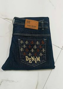 Dark Blue Denim Jeans