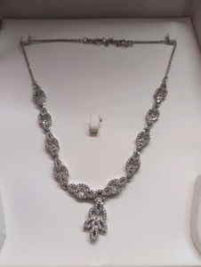 925silver Kalyan Jewellers Necklace Set