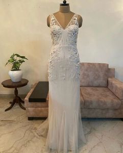 Elegant Beaded Evening Gown