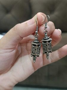 Lantern Earrings Oxidised Jwellery Silver