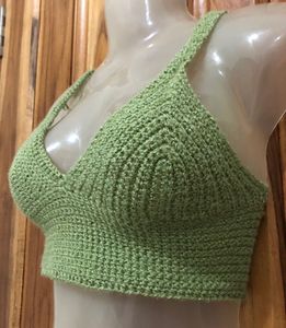 Green Crochet Bralette