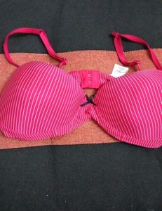 New Red Padded Bra